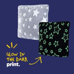 Wicked Gizmos Unicorn Glow in the Dark Cushion - Pink in Grey - thumbnail 3
