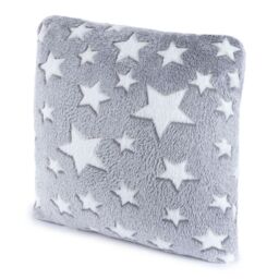 Wicked Gizmos Unicorn Glow in the Dark Cushion - Pink in Grey - thumbnail 1