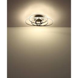 Netlighting Kombos 51.5cm Semi Flush Ceiling Light Matt Black 4x LED 4000K - thumbnail 4