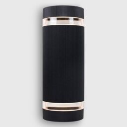 ValueLights Ryston Pair of Black Outdoor Wall-Up Down Light - thumbnail 4