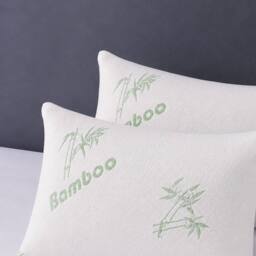 Voltico Bamboo Memory Foam Pillow with Cooling Breathable Cover in Natural White - thumbnail 6