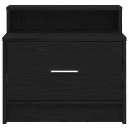 Berkfield Home Bedside Cabinets with Drawer 2 pcs Black Oak 51x31x47 cm - Size: 51 x 31 x 47 cm - thumbnail 4