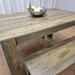 KOSY KOALA Wooden Dining Table & 2 Benches kitchen table Set space saver - thumbnail 5
