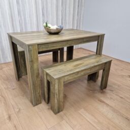 KOSY KOALA Wooden Dining Table & 2 Benches kitchen table Set space saver - thumbnail 2