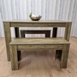 KOSY KOALA Wooden Dining Table & 2 Benches kitchen table Set space saver - thumbnail 8