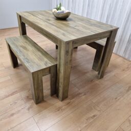 KOSY KOALA Wooden Dining Table & 2 Benches kitchen table Set space saver - thumbnail 9