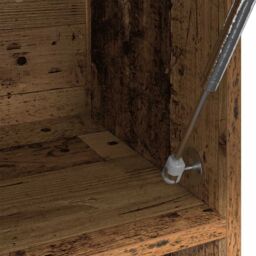 Berkfield Home Wardrobe Old Wood 100x32.5x35 cm Engineered Wood in Brown - thumbnail 7