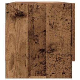 Berkfield Home Wardrobe Old Wood 100x32.5x35 cm Engineered Wood in Brown - thumbnail 5