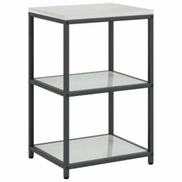 Berkfield Home with Shelf with Storage with Door Adjustable 2 pcs Galvanised steel in Silver - thumbnail 5