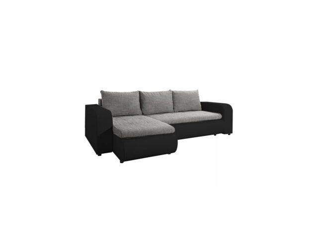 OLYMPIA FURNITURE Original Berlin Black/Grey Sofa - Universal Side Sofa Bed - Corner Sofa - Sofa Bed With Storage - image 1