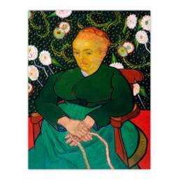 Artery8 Vincent van Gogh Framed Wall Art Augustine Roulin Rocking a Cradle in Green - Size: A4 - thumbnail 3