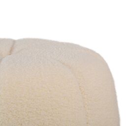 Nordlys Striped Living Room Pouf in White - thumbnail 7
