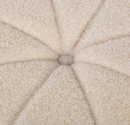 Nordlys Striped Living Room Pouf in White - thumbnail 6