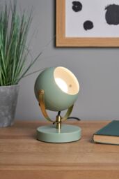 BHS Lighting Rowan Eyeball Table Lamp in Green - thumbnail 4