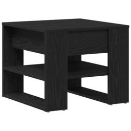 Berkfield Home Black Oak Coffee Table 55.5x55x45 cm Made from Engineered Wood - thumbnail 5