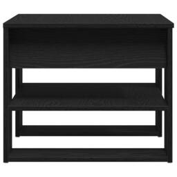Berkfield Home Black Oak Coffee Table 55.5x55x45 cm Made from Engineered Wood - thumbnail 7