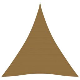 Berkfield Home Sunshade Sail 160 g/m ² Taupe 4x5x5 m HDPE in Beige - thumbnail 1
