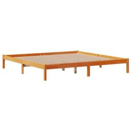 Berkfield Home Bed Frame with Headboard without Mattress Wax Brown 200x200 cm - thumbnail 8