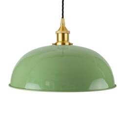 SE Home Mint Green Worcester Pendant Light - Polished Brass - Black Twisted - thumbnail 1