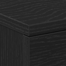 Berkfield Home Durable Bedside Cabinet Black Oak 38x35x55 cm Engineered Wood - Size: 38 x 35 x 55 cm - thumbnail 9