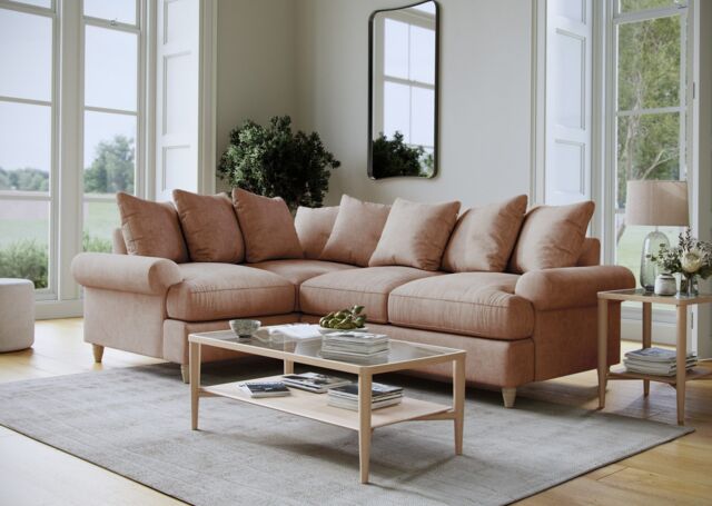 The Great Sofa Company Beatrice 1 Corner 2 Faro Coral in Pink