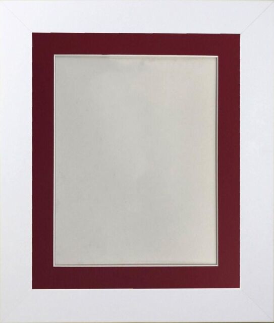 Frames & Mirrors 4U Metro White Frame with Red Mount A2 Image Size A3 - image 1