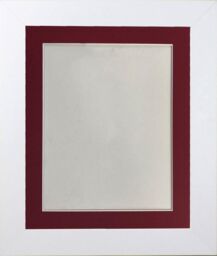 Frames & Mirrors 4U Metro White Frame with Red Mount A2 Image Size A3 - thumbnail 1