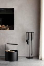 Blomus Ashi 5 Piece Fireplace Tool Set - Black Oak - thumbnail 2