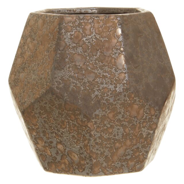 Orsina Textured Large Ceramic Planted, Handcrafted Garden Flower Pots, Glazed Finish Planter For Artificial Flowers in Black - image 1