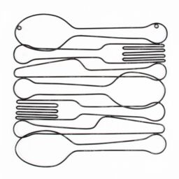 Art for the Home Dinner Time Metal Wall Art in Silver - thumbnail 1