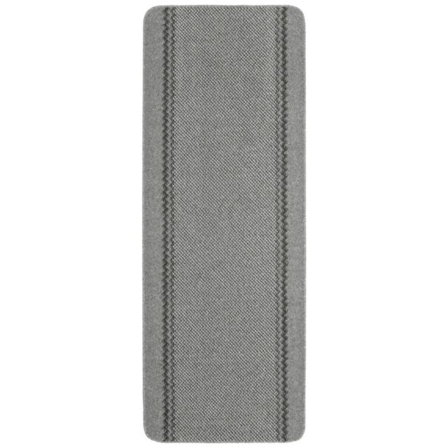 THE RUGS Washable Designer Rugs & Mats Lined Bordered Design in Grey- 116G in Grey - Size: 67 cm x 100 cm - image 1