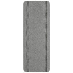 THE RUGS Washable Designer Rugs & Mats Lined Bordered Design in Grey- 116G in Grey - Size: 67 cm x 100 cm - thumbnail 6