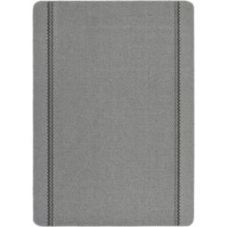 THE RUGS Washable Designer Rugs & Mats Lined Bordered Design in Grey- 116G in Grey - Size: 67 cm x 100 cm - thumbnail 4