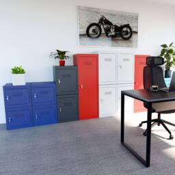 Phoenix Safe Company Size 4 Light Grey Cube Locker with Electronic Lock, CL1244GGE, 173L - Size: 120 cm x 100 cm - thumbnail 4