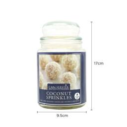 Voltico 18oz Coconut Sprinkles Scented Jar Candle in Yellow - thumbnail 5