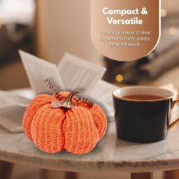 Marco Paul Halloween 18cm Orange Plush Autumn Décor Pumpkin Décor - thumbnail 8