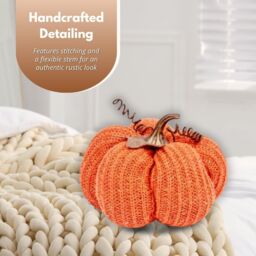 Marco Paul Halloween 18cm Orange Plush Autumn Décor Pumpkin Décor - thumbnail 6