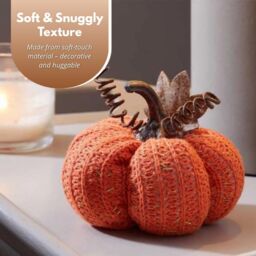 Marco Paul Halloween 18cm Orange Plush Autumn Décor Pumpkin Décor - thumbnail 4