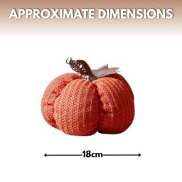 Marco Paul Halloween 18cm Orange Plush Autumn Décor Pumpkin Décor - thumbnail 2