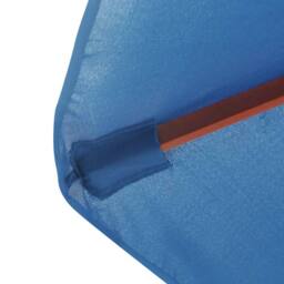 Berkfield Home Outdoor Parasol with Wooden Pole 350 cm Blue - thumbnail 5