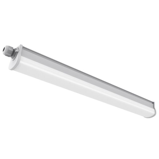 Nordlux Modern Indoor Batten Light Fitting Grey Plastic Intergrated LED 25, 000hrs - Mains Powered, IP65 - image 1