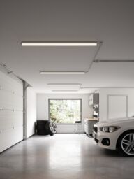 Nordlux Modern Indoor Batten Light Fitting Grey Plastic Intergrated LED 25, 000hrs - Mains Powered, IP65 - thumbnail 2