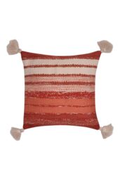 Drift Home 'Grayson' Textured Outdoor Garden Filled Bench Cushion in Terracotta - Size: 43 cm x 43 cm - thumbnail 2