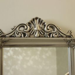 Melody Maison Ornate Silver Dressing Table Triple Mirror in Metallic Silver - thumbnail 3