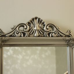 Melody Maison Ornate Silver Dressing Table Triple Mirror in Metallic Silver - thumbnail 5