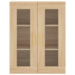 Berkfield Home Wall Mounted Cabinets 2 pcs Sonoma Oak Engineered Wood in Brown - thumbnail 6