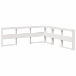 Berkfield Home Bookcase Bed without Mattress White 140x190cm Solid Wood Pine - Size: 140x190 cm - thumbnail 6