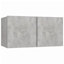 Berkfield Home 5 Piece TV Cabinet Set Concrete Grey Engineered Wood - thumbnail 5
