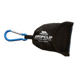 Trespass Dripclip Microfibre Towel Keyring With Carabiner Clip in Blue