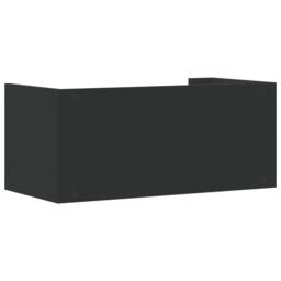 Berkfield Home Wall Shelf Black 70.5x35x30.5 cm Engineered Wood - thumbnail 6